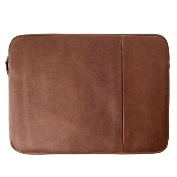 Andar Genuine Leather laptop case suitable for 14 inch laptop, iPad or tablet - Picture 4 of 8